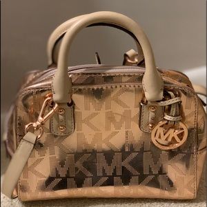 Michael Kors XS satchel - Mirror Metallic Rose